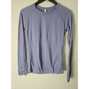 Athleta Momentum Top Breathable Stretch Purple Long Sleeve Athletic Size S